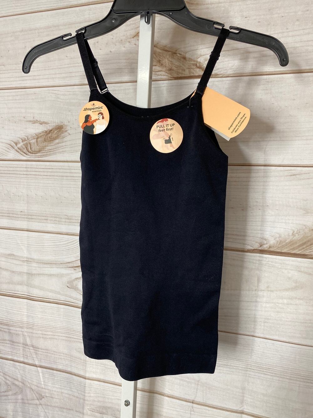 Shapermint Essentials All Day Every Day Scoop Neck Cami Black Size S Smoothing